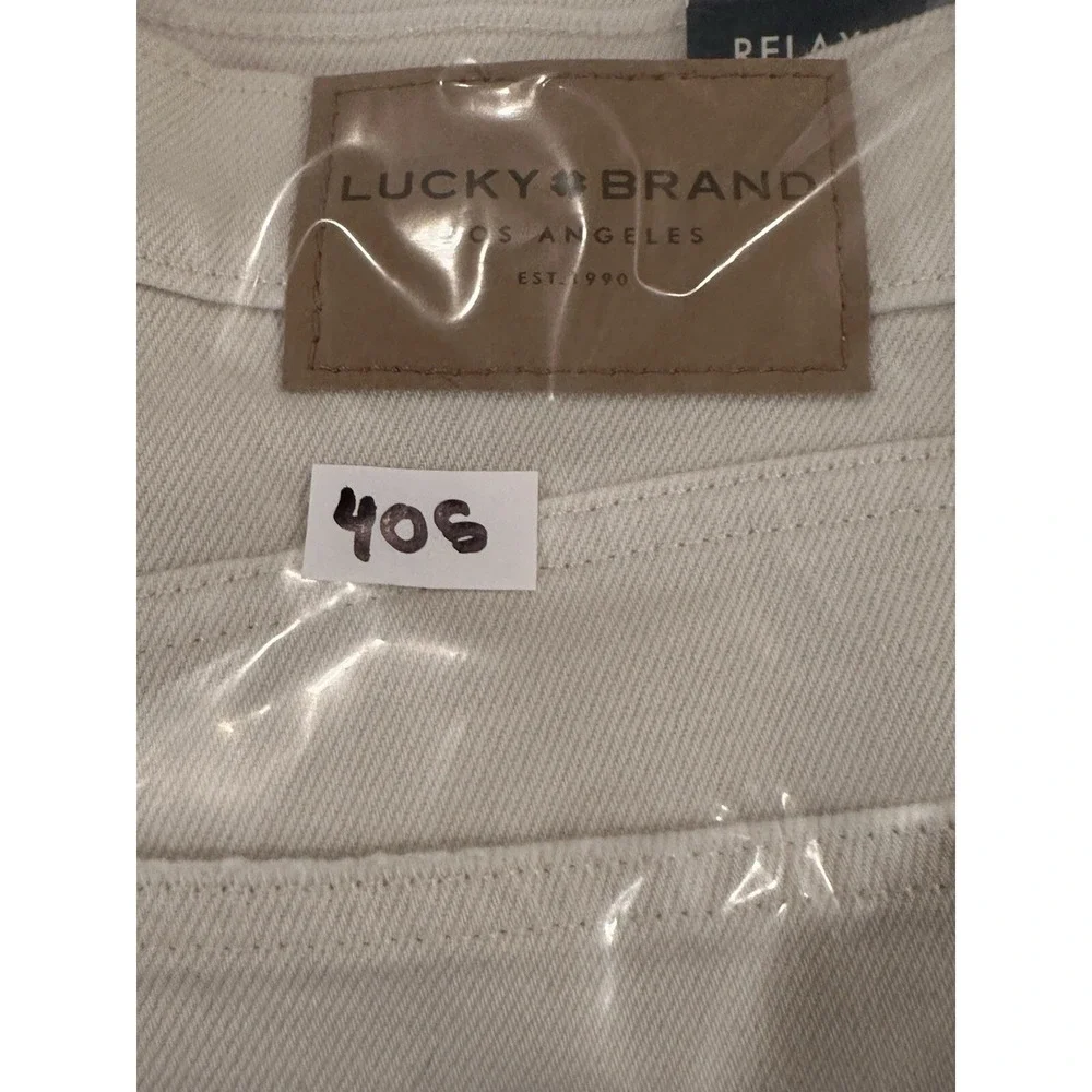 Lucky Brand Pants Women's Size 2/26 Relaxed Taper 4 Way Stretch NWT White‎ R9